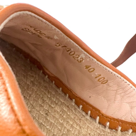 GUCCI | Marmont GG Cognac Leather Platform
Espadrille Wedge Sandal US 10 EU 40 - Picture 10 of 12